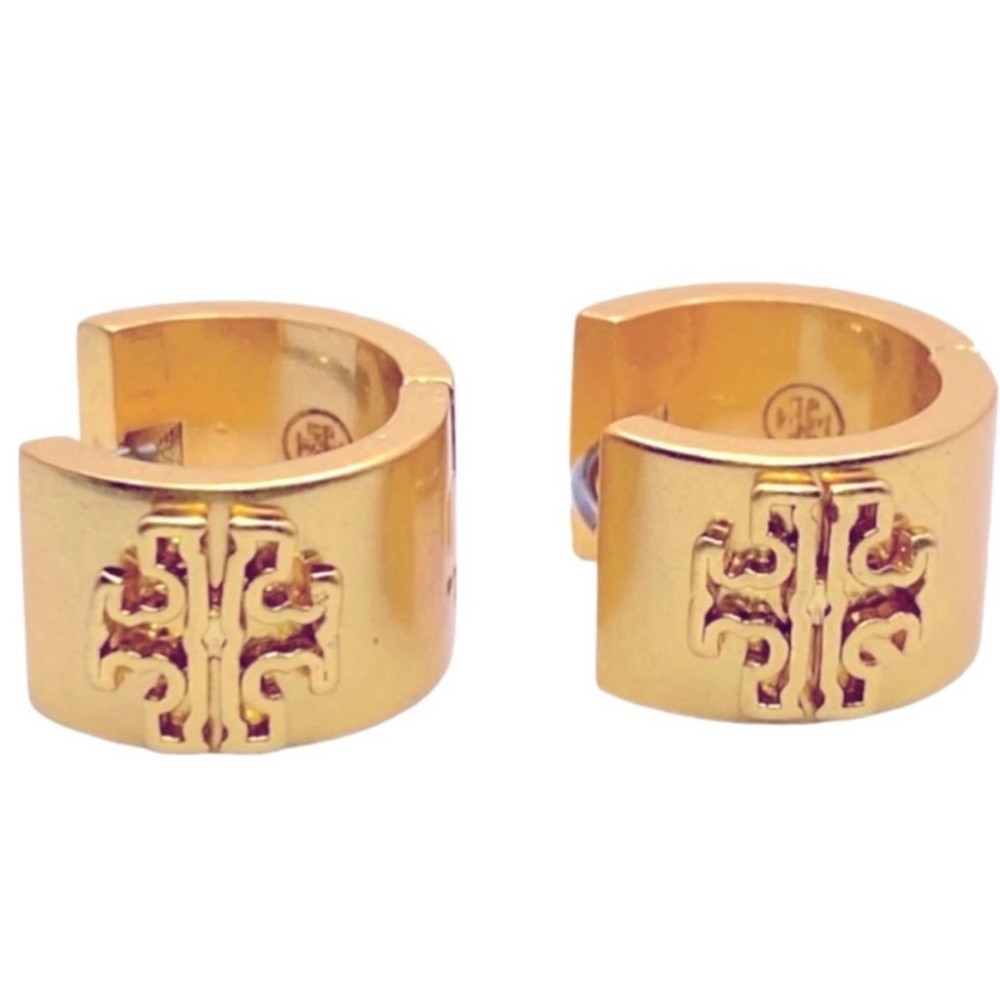 Tory Burch brighten huggie hoop Earrings